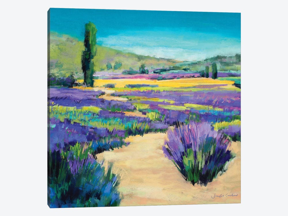 Path Through The Lavender by Jennifer Gardner 1-piece Art Print