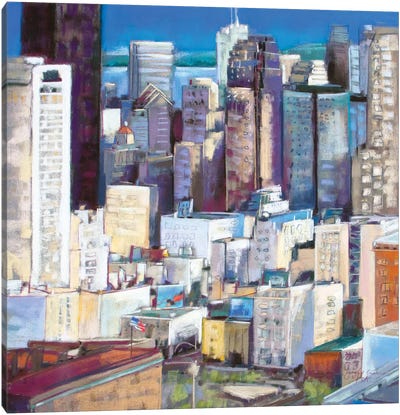 Sun In The City II Canvas Art Print - Jennifer Gardner