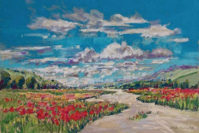 Poppy Path V by Jennifer Gardner canvas print