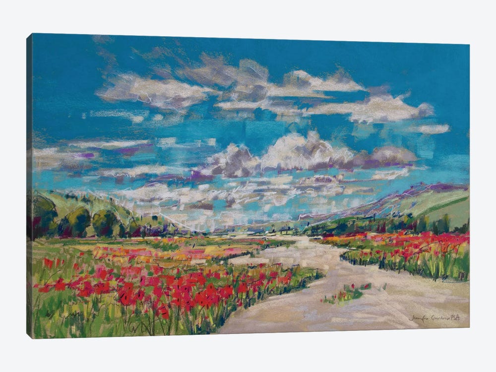 Poppy Path V by Jennifer Gardner 1-piece Art Print