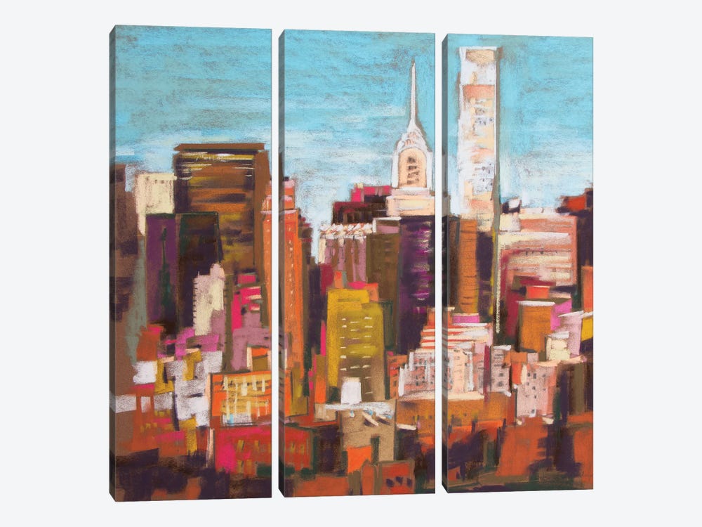City Color III 3-piece Canvas Print
