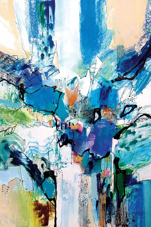 Blue & Green Series II by Jennifer Gardner wall art