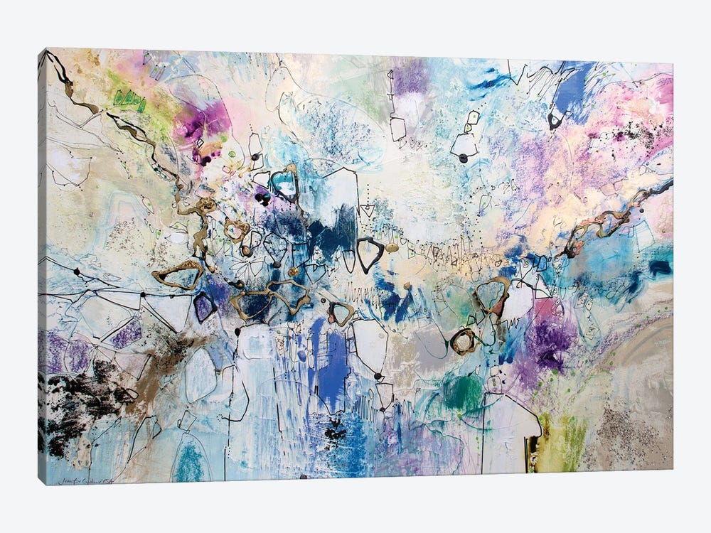 Rainbow Blue Series III 1-piece Canvas Art Print
