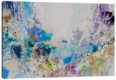 Blue Series XVI Canvas Art Print - Jennifer Gardner