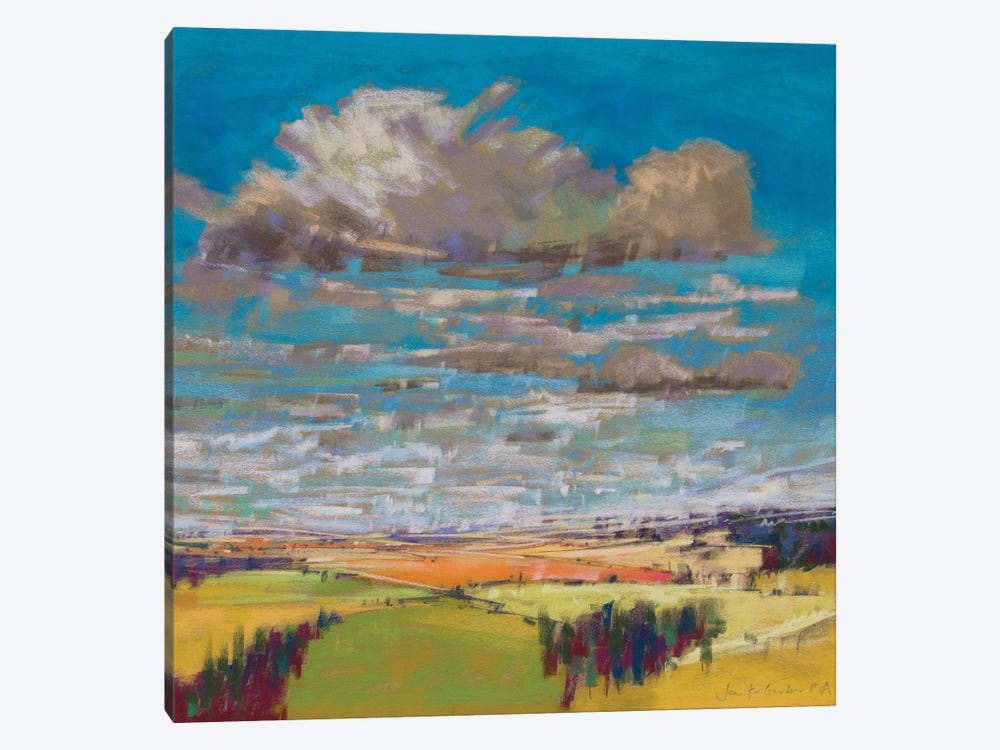 Patchwork Fields And Summer Clouds by Jennifer Gardner 1-piece Art Print