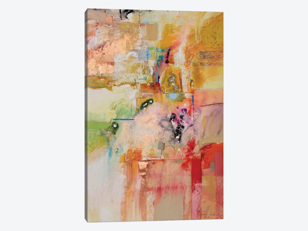 Copper & Yellow Series II by Jennifer Gardner 1-piece Canvas Artwork