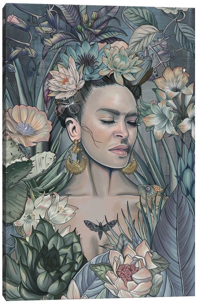Sueno De Medianoche Canvas Art Print - Frida Kahlo