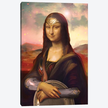 Wonder Mona Lisa Canvas Print #NET108} by Nettsch Canvas Artwork