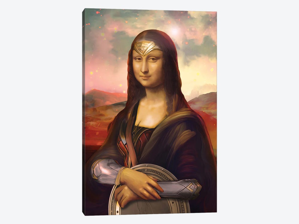 Wonder Mona Lisa by Nettsch 1-piece Canvas Artwork