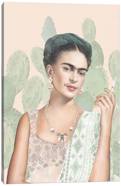 Couture Mexicaine Canvas Art Print - Frida Kahlo