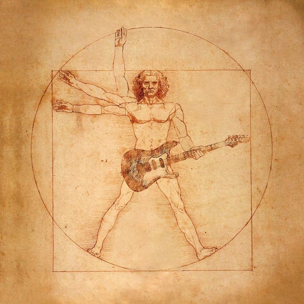 Rock 'n' Roll: Vitruvian Rocker by Nettsch