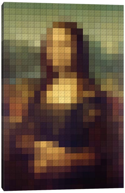 Mona Lisa Canvas Art Print - Lego