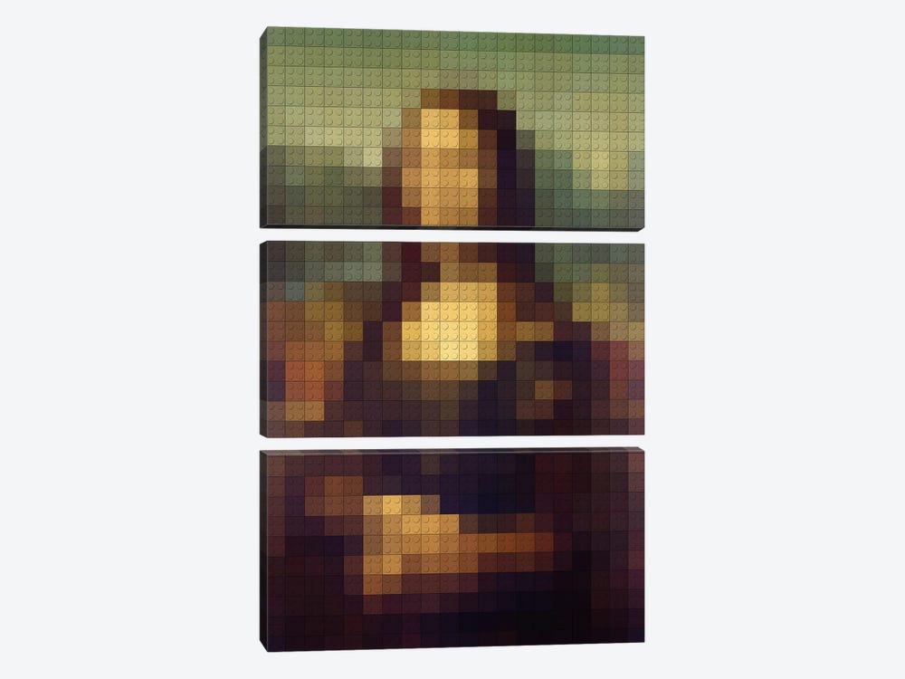 Mona Lisa by Nettsch 3-piece Canvas Print