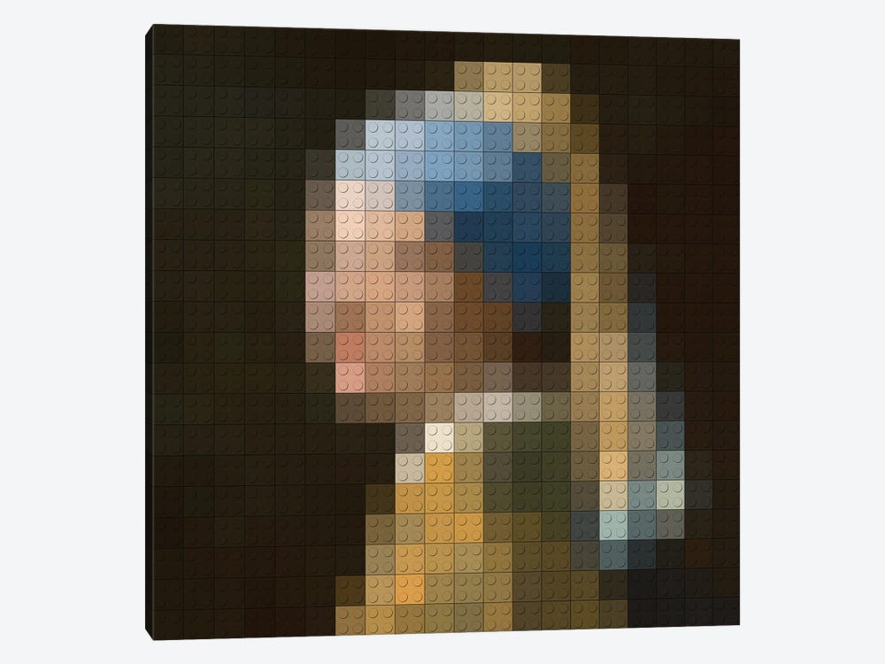Girl With A Pearl Earring (Module) by Nettsch 1-piece Canvas Print