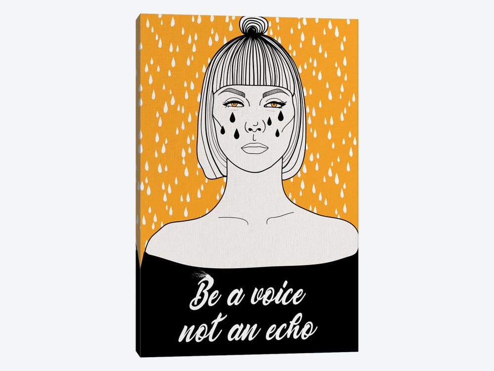 Be A Voice Not An Echo by Nettsch 1-piece Canvas Print
