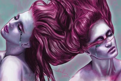 Diamants Delicate by Nettsch framed canvas print