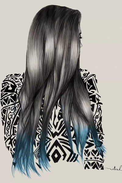 Madame Ombre by Nettsch art print