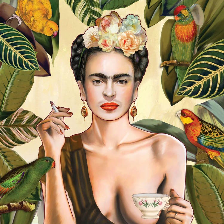 Frida Con Amigos Mexican by Nettsch wall art