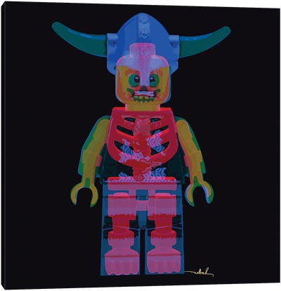 Lego, Double Exposure Canvas Art Print - Funky Art Finds
