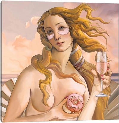 Venus Canvas Art Print - The Birth of Venus Reimagined