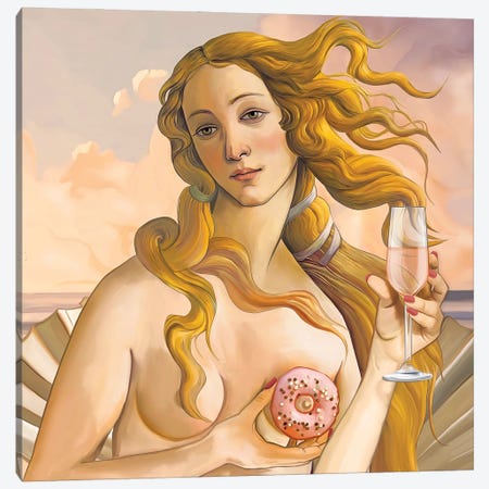 Birth Of Venus Canvas Print #NET95} by Nettsch Canvas Wall Art