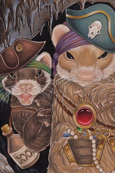Ferrets: Ferret Pirate Treasure by Natalie Ewert
