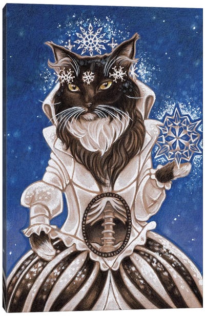 Firefly Cat Canvas Art Print - Natalie Ewert