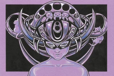 Lady With Cats by Natalie Ewert canvas print