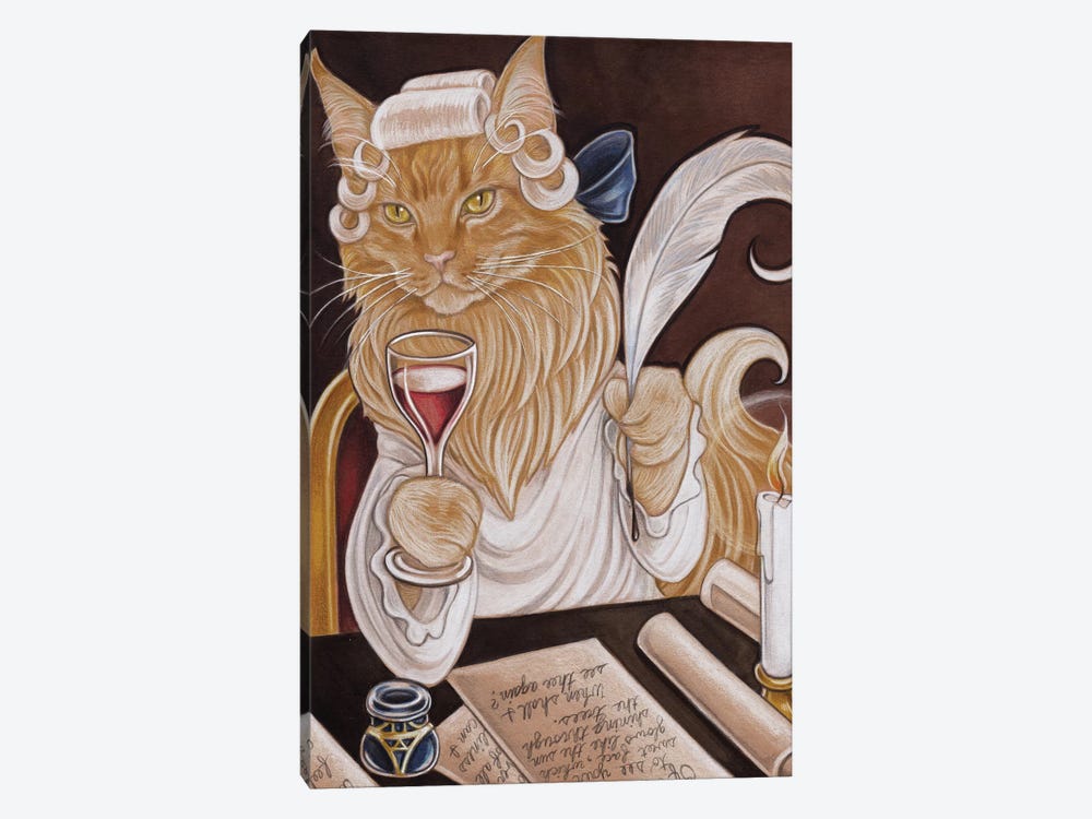 Cat Casanova by Natalie Ewert 1-piece Canvas Artwork