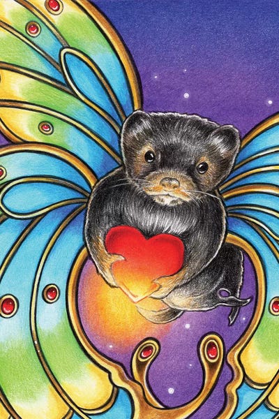Ferrets: Mink Butterfly by Natalie Ewert