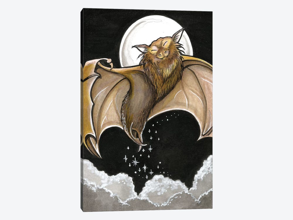 Moonlight Bat by Natalie Ewert 1-piece Canvas Wall Art