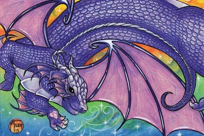 Purple Dragon by Natalie Ewert canvas print