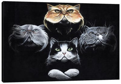Queen Cats Canvas Art Print - Natalie Ewert