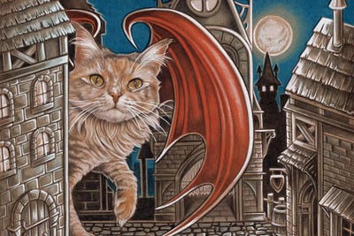 Trouble Cat by Natalie Ewert canvas print