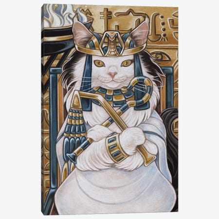 Cat Nefertiti Canvas Print #NEW3} by Natalie Ewert Canvas Print