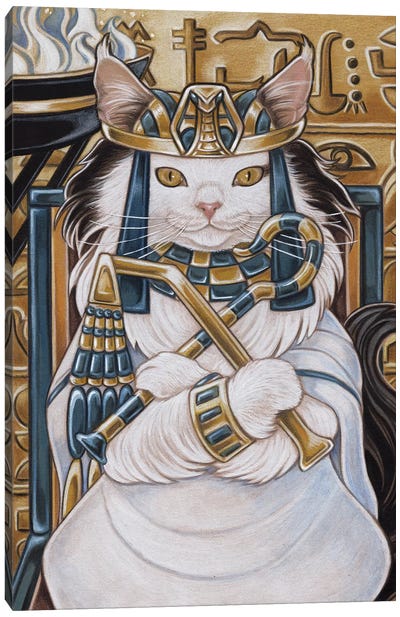 Cat Nefertiti Canvas Art Print - Natalie Ewert