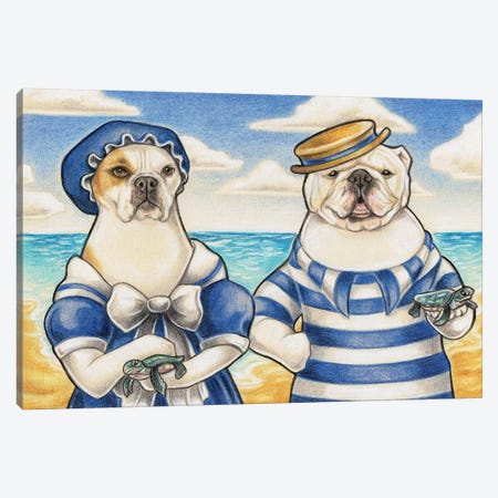 Coney Island Dogs Canvas Print #NEW6} by Natalie Ewert Canvas Wall Art