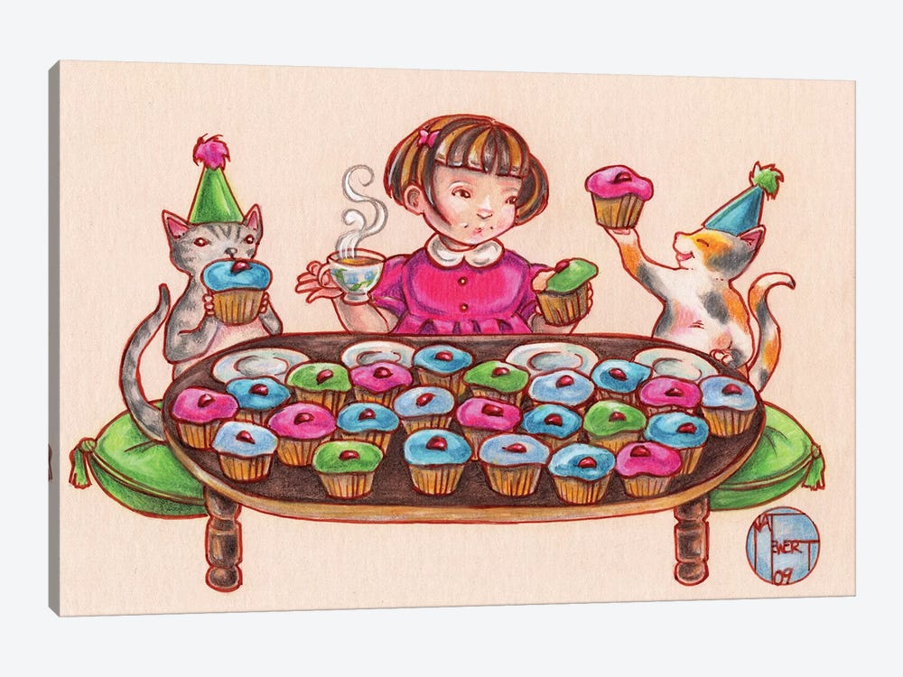 Cupcake Party by Natalie Ewert 1-piece Canvas Wall Art