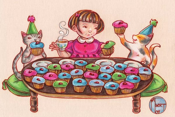 Ferrets: Cupcake Party by Natalie Ewert