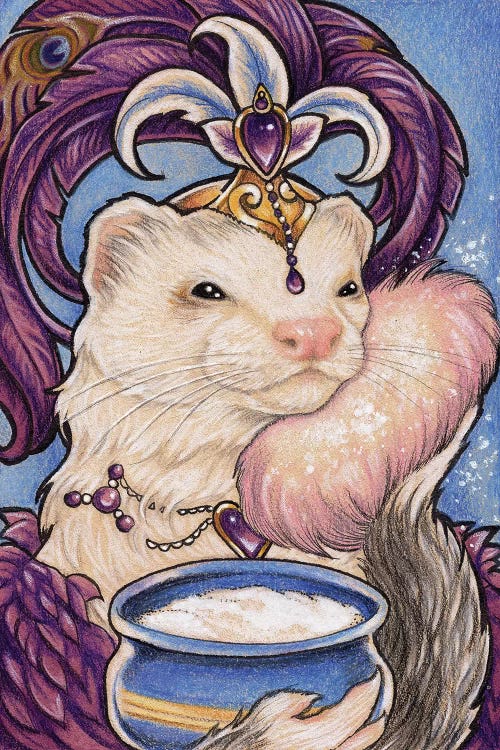 Ferret Bailey Showgirl by Natalie Ewert wall art