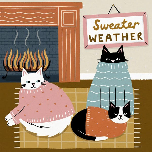 Canvas Print: Sweater Weather by Nat Ellis