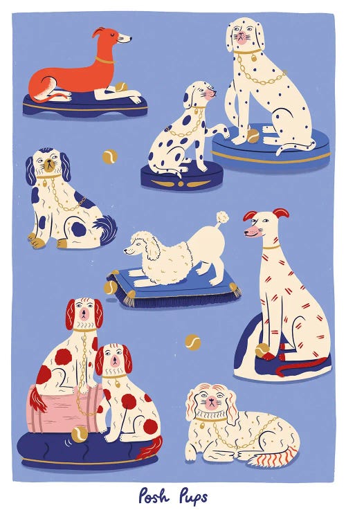 Posh Pups by Nat Ellis wall art