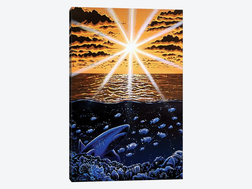 Sleeps With The Fishes by Flooko 1-piece Canvas Artwork