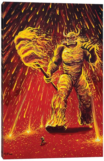 Elemental Gods II - Fire Canvas Art Print