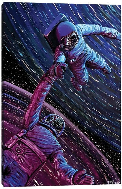 Gates Of Infinity Canvas Art Print - Astronaut Art