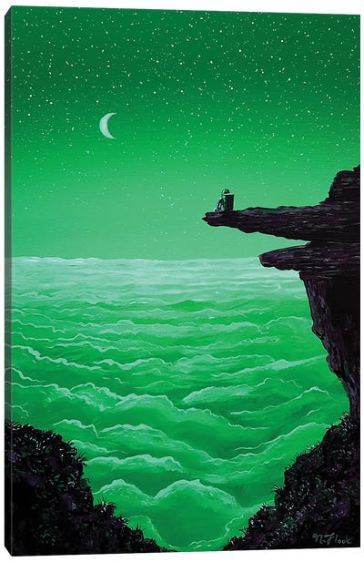 Greenlit Canvas Art Print - Going Solo