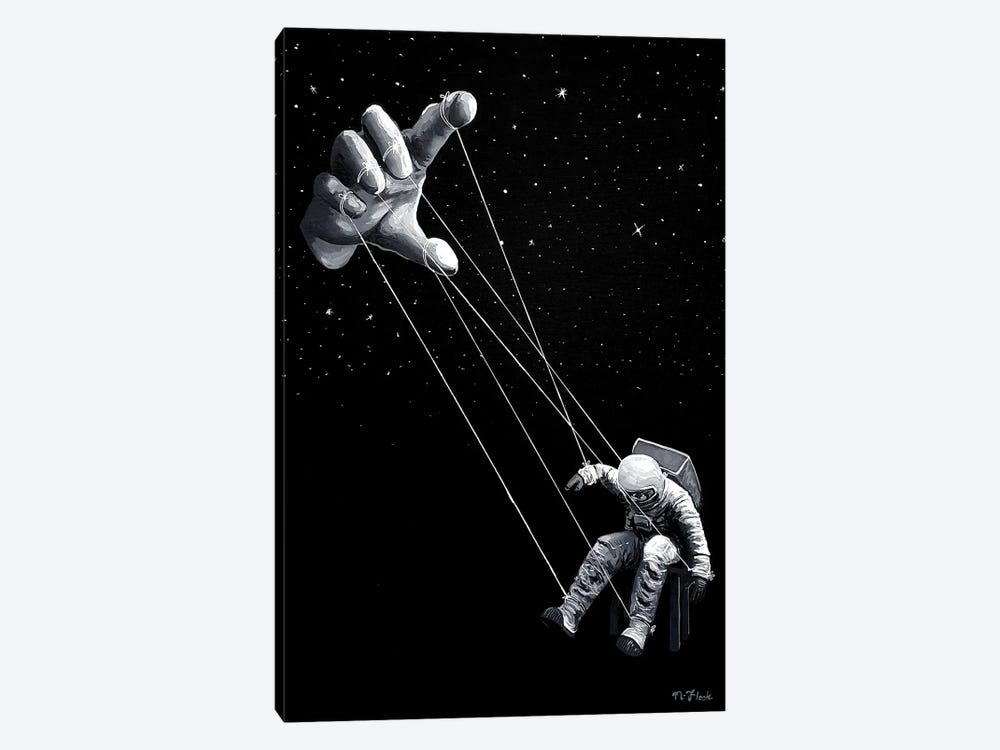 Pulling Strings by Flooko 1-piece Canvas Art
