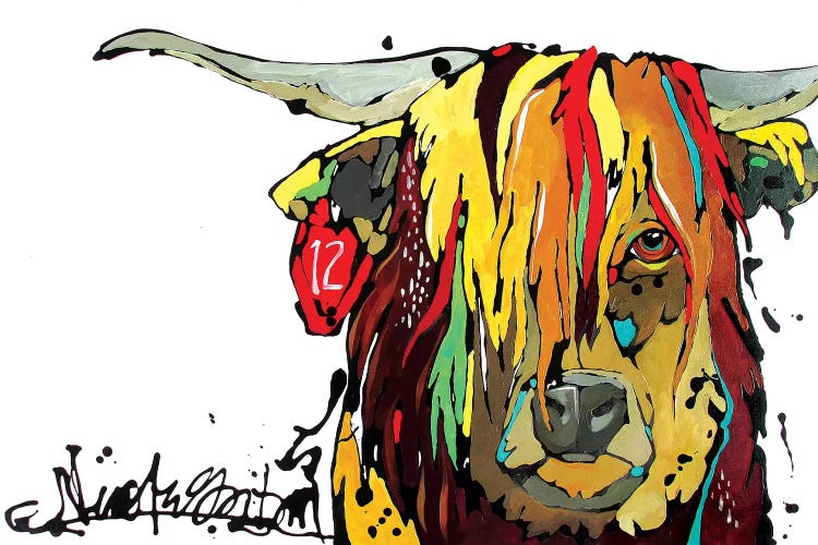 Highland Cow by Nicole Gaitan wall art