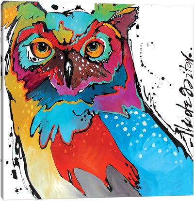 Owl Canvas Art Print - Nicole Gaitan