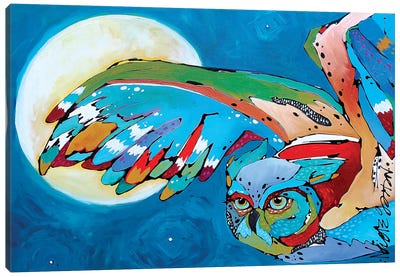 Pam's Owl II Canvas Art Print - Nicole Gaitan